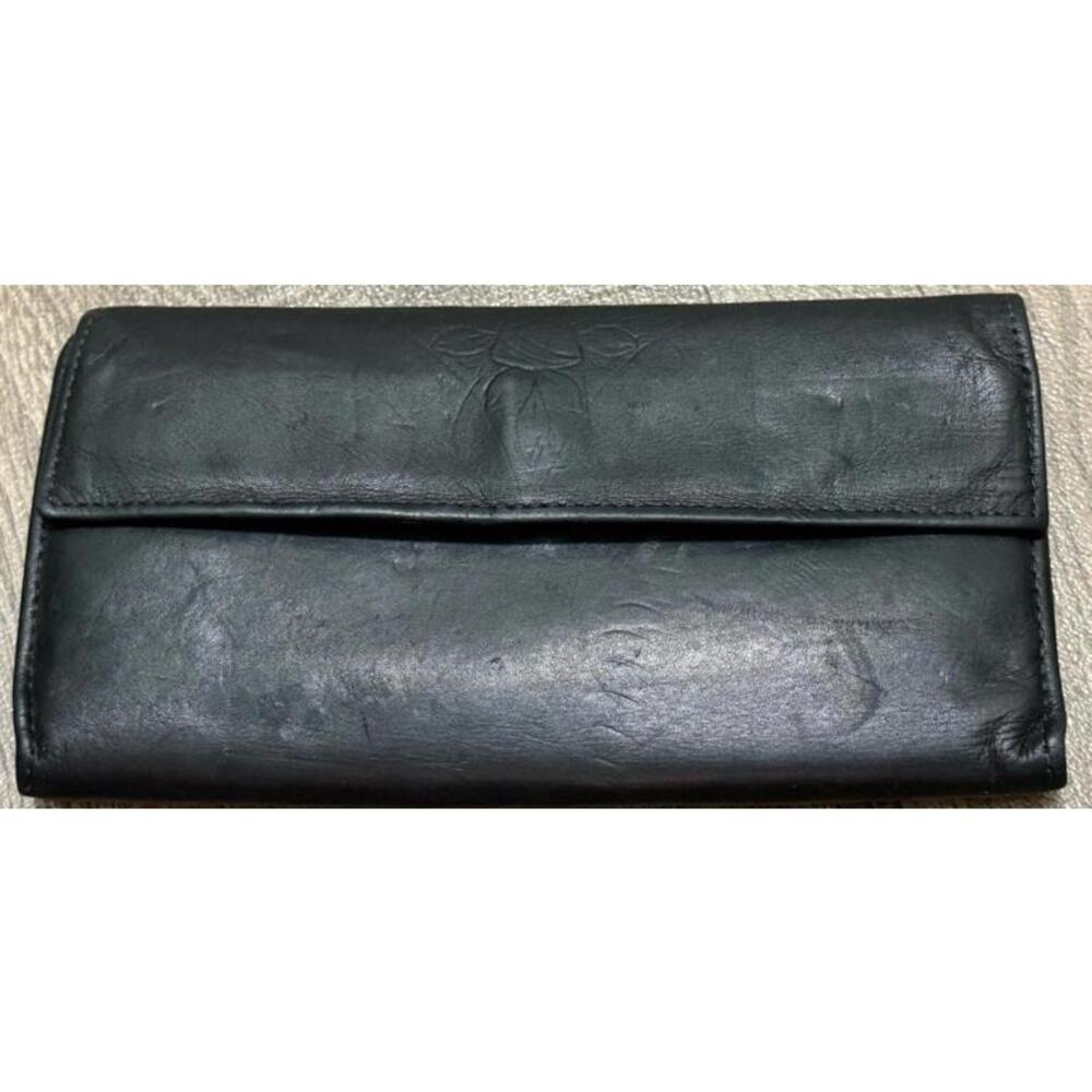 Vintage Rolfs Cowhide Black Leather  Wallet